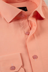Classic Peach Dobby Weave Shirt